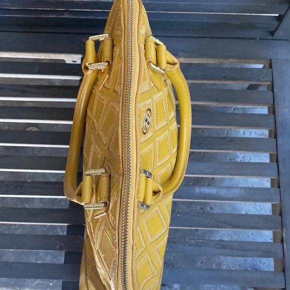 Tory Burch Robinson Patchwork Dome Satchel - Picture 7 of 11